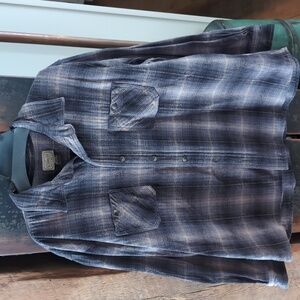 Plaid Men's Shirt - Gray